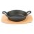Cuchillo Cast Iron Pan W/ Wood Base 18X4.5 Cms