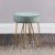 Bosley Fabric Stool - Light Green / Golden