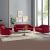 Sebastian Fabric Sofa Set - Red