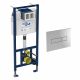 Sanit Pushplate Rectangular Wall Fix 90.502.00.S012