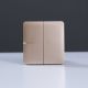Milano 10A 2 Gang 1 Way Switch Gd Ps