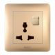 Milano 16A 3 Pin Universal Socket With Switch Gd P