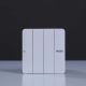 Milano 10A 4 Gang 1 Way Switch Wh Ps