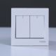 Milano 16A 2Gang 1Way White