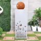 Butterfly Fountain - Silver & Brown