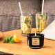 Renaissance 170G Scented Candle,Black Jar,White Sandalwood 9.5X9.5X10 cm