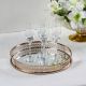Caroline Round Jewellery Tray - Gold