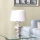 Nicholas Glass Table Lamp With Mercury Pattern Finish 33x33x51 Cm