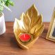 Lori Leaf Oil Burner Gold 11X11.5X15CM