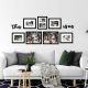 Petite 10PC Photo Frame Set 2PCS 11X14inch,4PCS 8X10inch,1PC 7.5X10inch,3 PCS Word