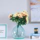 Kiyan Glaze Handblown Glass Vase-Aqua D24.5Xh26 P27085-999