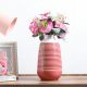 Cellena Stripe Vase White,Pink 12X12X23.5CM