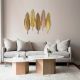 Alayna Banana Leaf Wall Decoration Gold & Brown 80X3.17X74.9CM