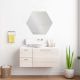 Petite Octagon Frameles Mirror Plain 60X52CM