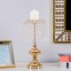 Seletti Crystal Candle Holder Gold 20x20x43cm 61140B