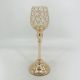 Seletti Crystal Candle Holder Gold 11.5x11.5x38.5cm 6180