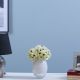 Rejoice White Bunch Artificial Flower H24CM L22056/WH