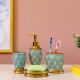 Elliana 4 Pcs Bath Accessories Set - Teal
