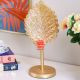Arianna Leaf T Light Holder- Gold