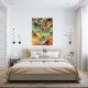 Lorena Gold And Green Leaves Canvas 60X80X2CM