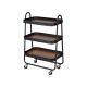 Oliver 3 Tier Bath Storage Cart- Black