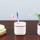 Cara Toothbrush Holder White, Rose Gold