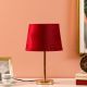 Easton Metal Table Lamp With Velevet Shade Red 25X40.5Cm 41021-1