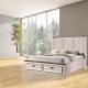 Jennifer 180X200 King Bed-A'mica Walnut/Frost White