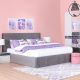Porto King Bed Set with Bedbox + Dresser & Mirror - 180x200