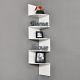 Zigzag Corner Shelf 19.5Wx19.5Dx123H - Pvc White