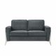 Edellbert 2 Seater Fabric Sofa - Dark Grey