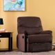 Benedict Fabric Recliner 1S - Chocolate