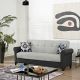 Luciana Fabric Sofabed-Beige / Brown