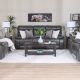 V2 Dimas 3-Seater Leather Recliner