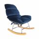 Umbrion Fabric Accent Chair-Ultramarine Blue