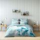Blaze Digital Print 4-Piece Super King Comforter Set-260x260 cm - Teal