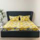Marble Tiles 6-Piece King 180 TC Fitted Bedsheet Set - 180x200+30 cm - Blue