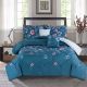 Plush 6-Piece King Comforter Set Navy