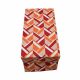 Red Geometric Fused Runner -33X180 Cm