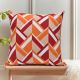 Red Geometric - Printed Cushion 45x45cm