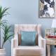 Dreamz Cushion 43X43Cm Blue Eiffel 17939 - Filled Cushion