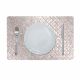 Glamour Glitter Metallic Mirror Look Printed Placemat Rose Gold AEC-29613C