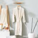 Essential Shawl Collar Cotton Bathrobe Large White