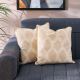 Bliss Minimal 2-Piece Cushion Set-45X45 Cm -Beige/Dkbeige
