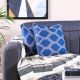 Bliss Minimal 2-Piece Cushion Set-45X45 Cm -Blue/Grey