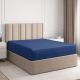 Sterling Solid Micro Fitted Sheet 120X200+30 Cm Blue