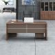 Leanard 160x80 Office Table - White / Walnut
