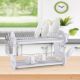 Atticus 2 Tier Dish Rack Chrome 67X27X35.8HCM