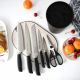 Miyamura 7-Piece Knife Set With PS Block (3Cr14 Steel)
