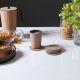 Annual Ring Bamboo Fibre 6Pcs Round Coaster Set - 17072